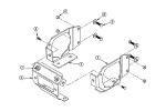 Platine fixation de treuil<br>570 Sportsman